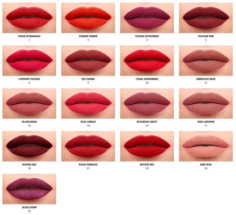 ysl slim matte lipstick 14|YSL lipstick color chart.